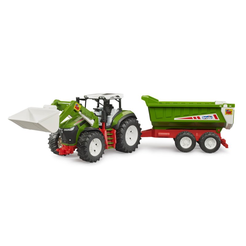 BRUDER ROADMAX Traktor mit Frontlader und Kippanhänger
