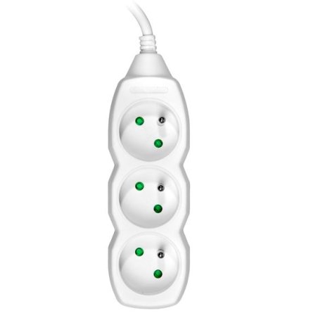 Tracer TRALIS44613 power extension 1.5 m 3 AC outlet(s) Indoor White