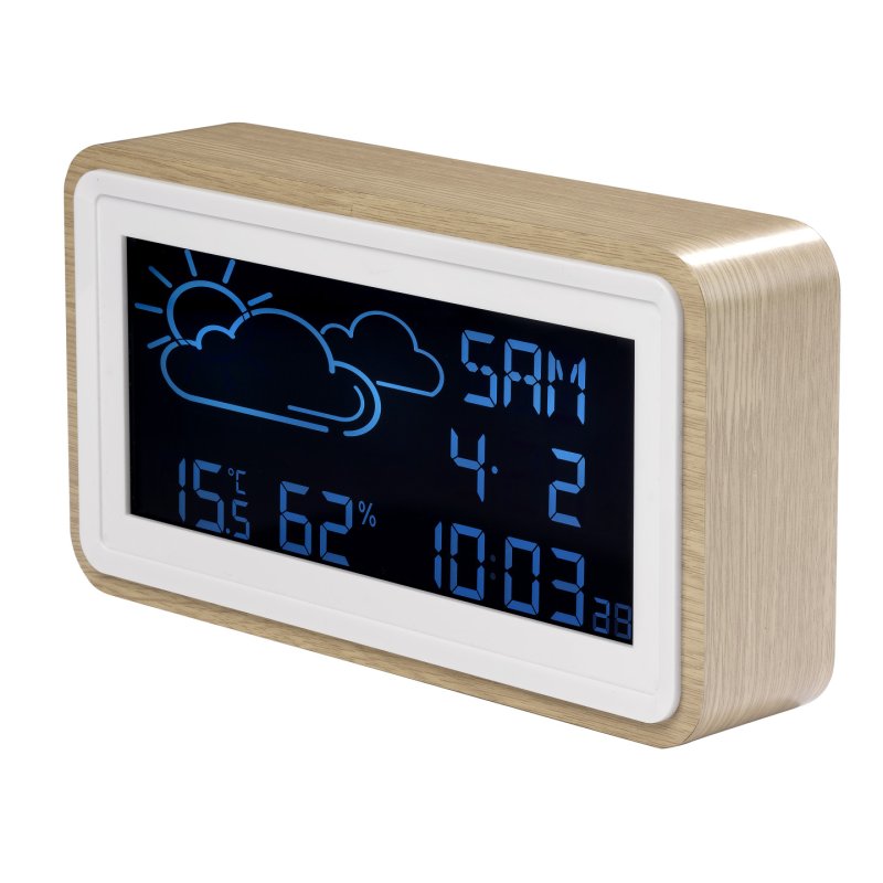 Denver WS-72 digital weather station Wood LCD DC/Battery
