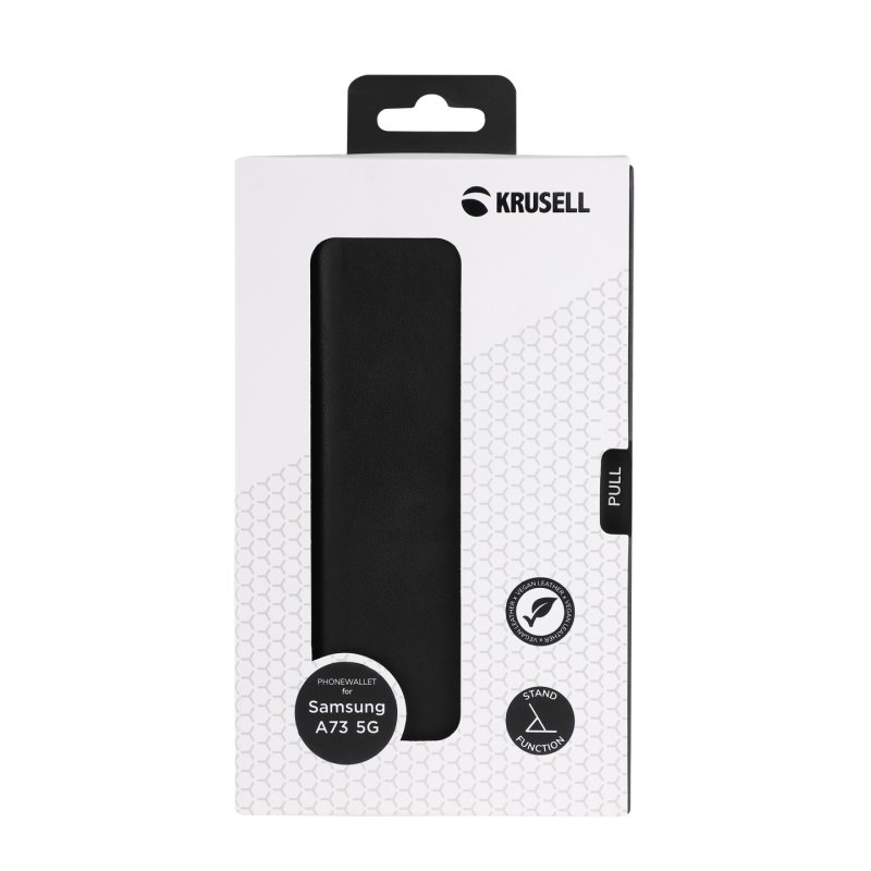 Krusell 62504 mobile phone case 17 cm (6.7") Wallet case Black