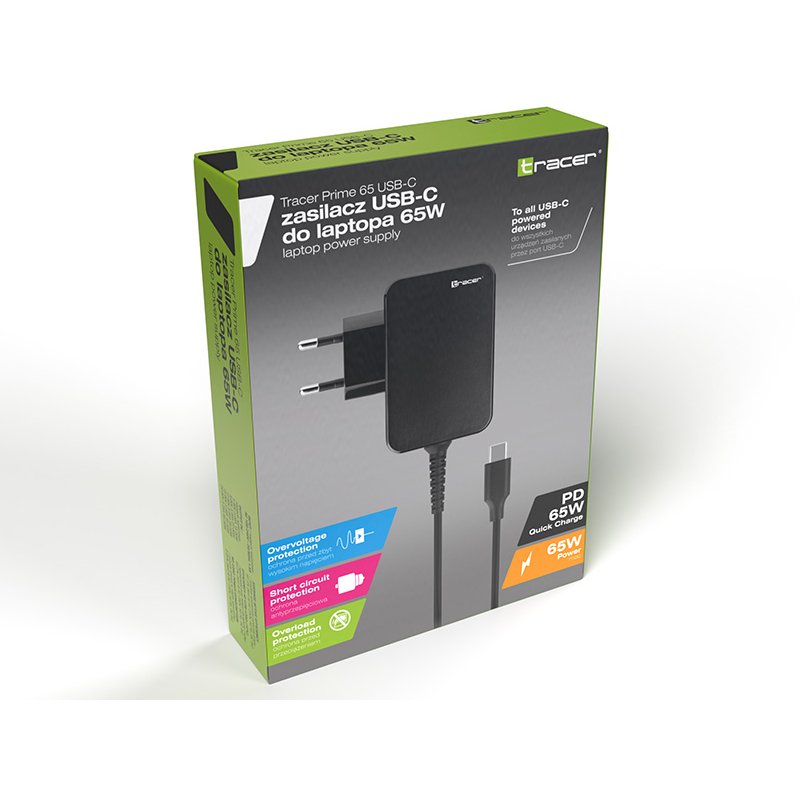 Tracer 47201 Prime 65W USB-C Notebook charger