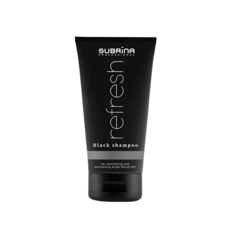 Subrina Professional Refresh Black, Sampon neutralizant pentru nuante reci, 25ml