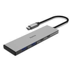 Hama 00200147 interface hub USB Type-C 10000 Mbit/s Grey