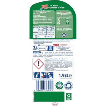 Xtra Total Liquid Laundry Detergent - 4 1 Pack