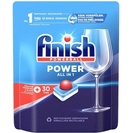 Calgonit Finish Powerball Power All in 1 Dishwasher Tabs 30 Count