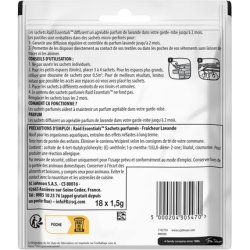 Raid Essentials Scented Sachets Lavender Freshness with Essential Oil - Pack of 18
