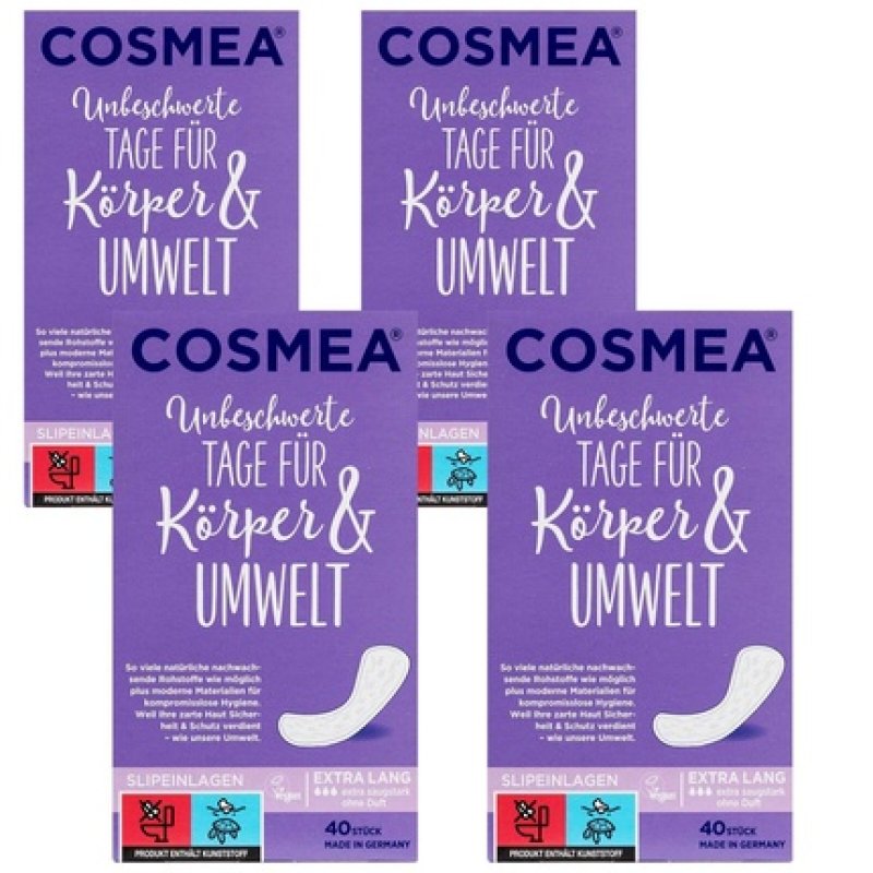Cosmea Comfort Extra Long Absorbent Panty Liners 40 Pieces