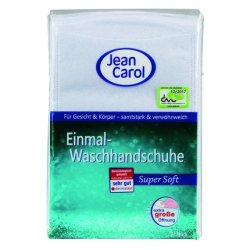 Jean Carol Disposable Wash Gloves Super Soft 12 Pieces