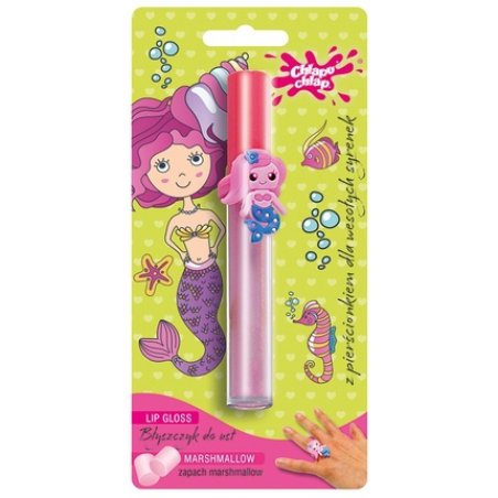 Chlapu Chlap Lip Gloss With Ring Marshmallow Flavor 1 Piece