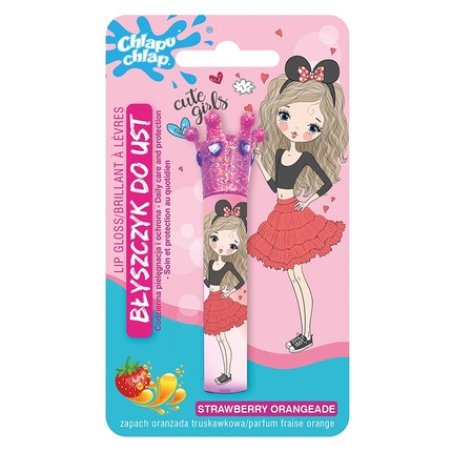 Chlapu Chlap Lip Gloss With Crown Strawberry Orangeade 18 Ml