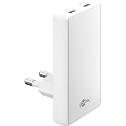 Goobay USB-C PD GaN 90° Dual-Schnelladegerät 65 W
