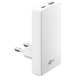 Goobay USB-C/A PD GaN 90° Dual-Schnelladegerät 65 W