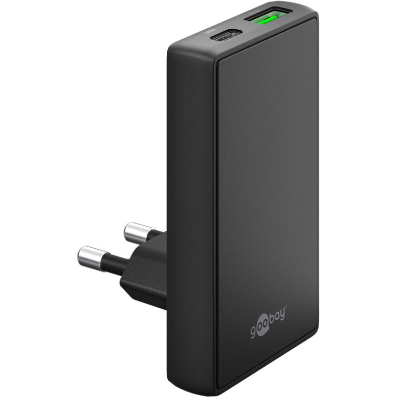 Goobay 75723 chargeur d'appareils mobiles Universel Noir Secteur Charge rapide Intérieure