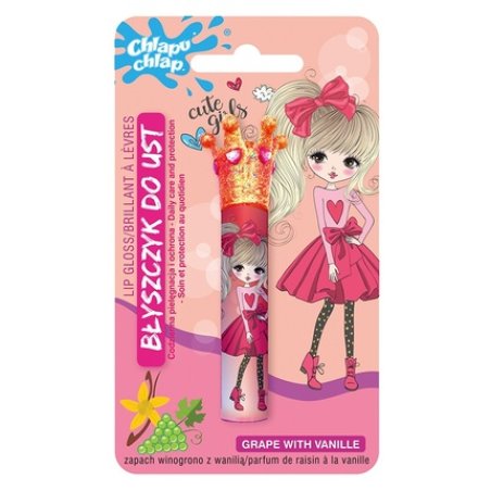 Chlapu Chlap Lip Gloss With Crown Grape And Vanilla 18 Ml