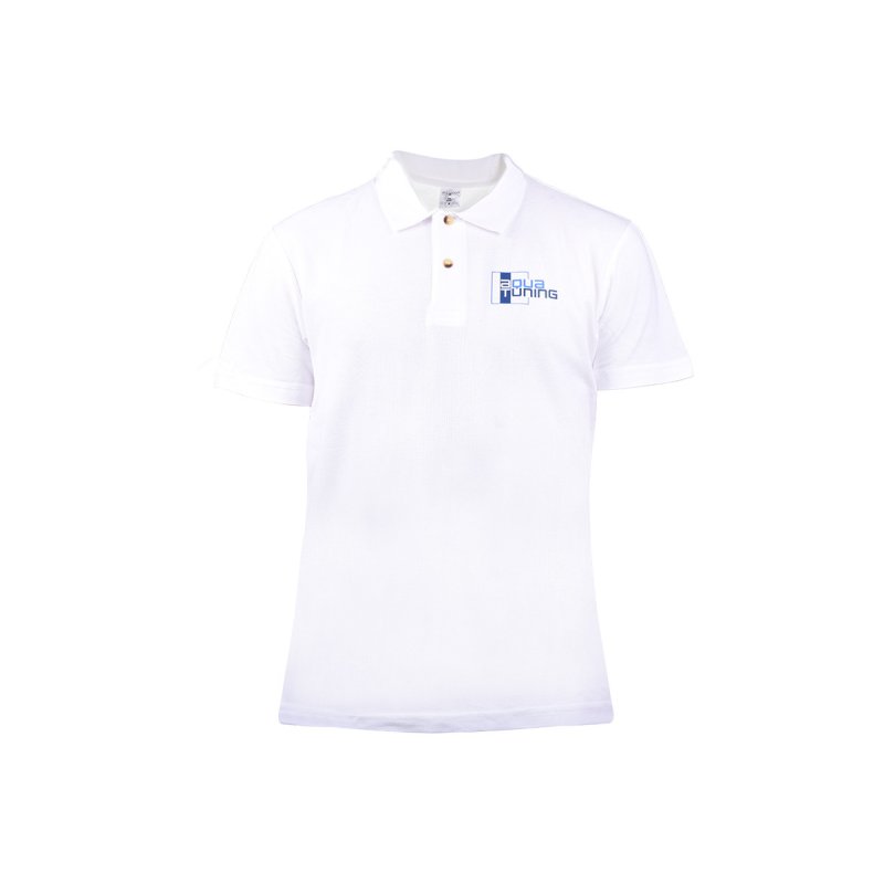 Aquatuning Frauen Polo-Shirt blau mit Logo (www.aquatuning.com) Größe S