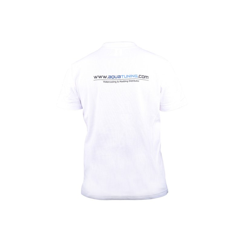 Aquatuning Frauen Polo-Shirt blau mit Logo (www.aquatuning.com) Größe S