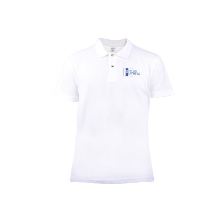 Aquatuning Frauen Polo-Shirt weiß mit Logo (www.aquatuning.com) Größe M