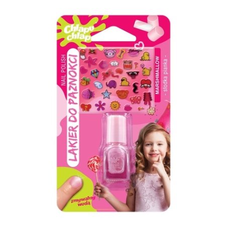 Chlapu Chlap Washable Nail Polish Sweet Foam Pink 2ml