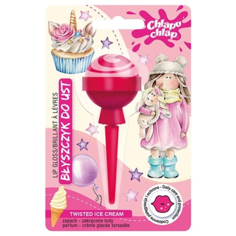 Chlapu Chlap Lip Gloss Lollipop Twisted Ice Cream 8ml