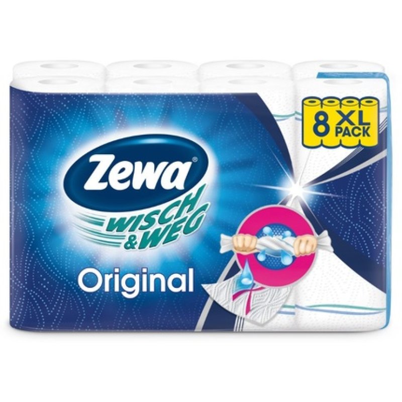 Zewa Wisch und Weg Original Kitchen Roll 8 Rolls