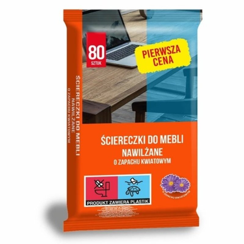 Stella Anna Zaradna Moist Wipes For Furniture Floral Scent 80 Pieces