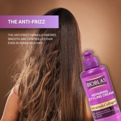 Bioblas Repairing Styling Cream with Keratin & Collagen for Defined Curls