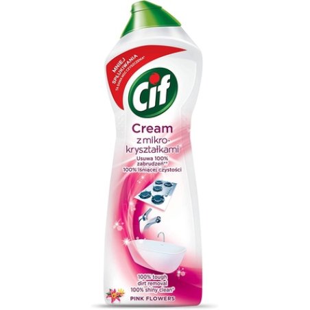 Cif Cream Pink Flowers Cream Cleaner with Micro-Crystals 780 g