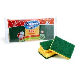 Arix Spendelli Celly Abrasive Sponge With Cellulose 100% Vegetable Pack Of 3