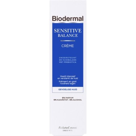 Biodermal Sensitive Balance Cream - Facial Care With Hyaluronic Acid - Day Cream For Sensitive Skin - 50ml