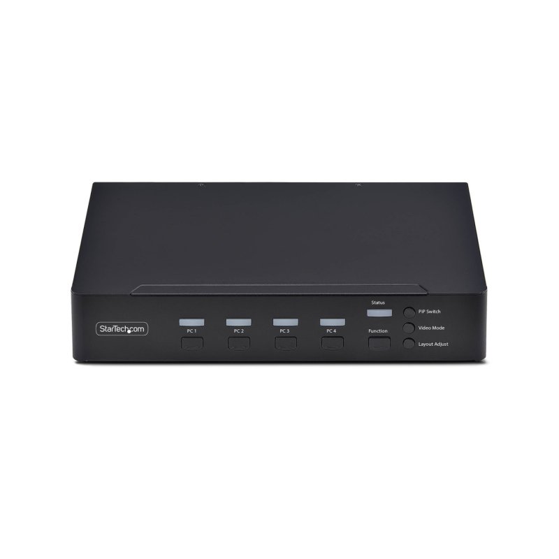 StarTech.com 4-Port DisplayPort KVM Switch with Mouse Roaming and Multi-View / Picture-in-Picture, 4K 60Hz, USB 3.0