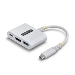 StarTech.com 168W-USBC-MULTIPORT station d'accueil Avec fil USB 3.2 Gen 1 (3.1 Gen 1) Type-C Blanc