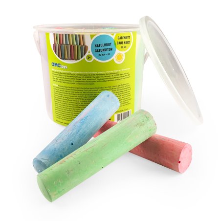 Happy Summer - Sidewalk Chalk Bucket 20pcs - (301074)