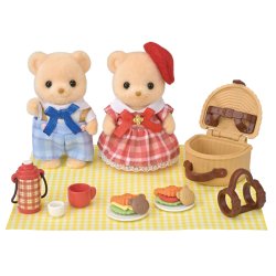 Sylvanian Families - Biscuit Bear Sister & Brother - Delicious Picnic (5852)