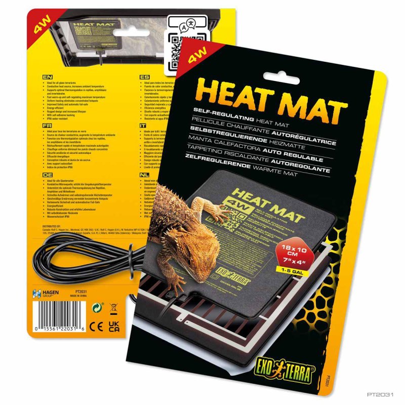 Exoterra - Heat Mat Exoterra 4W - Self-Regulated - 18x10 cm