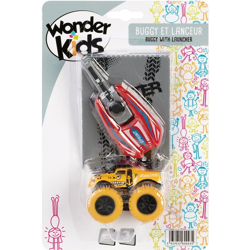 Buggy Lanceur Tremplin Assortiment -Modèle Choisi Aléatoirement