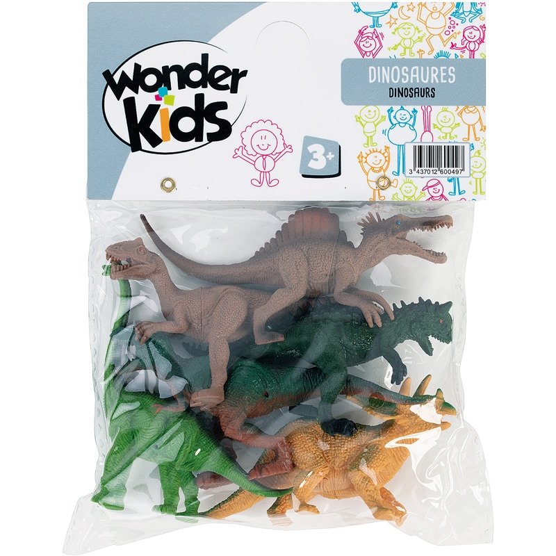 Dinosaures 6P Assortiment -Modèle Choisi Aléatoirement