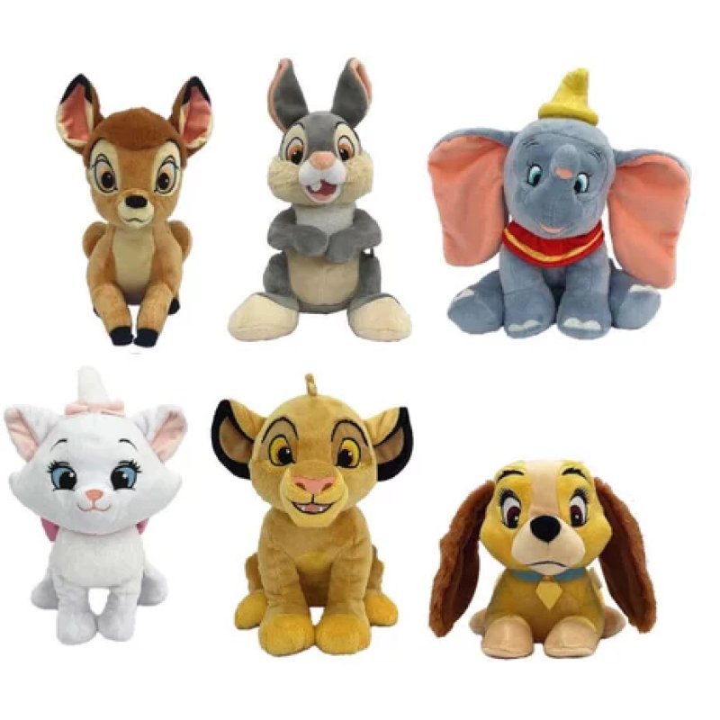 Peluche Disney Animaux 25 Cm - Modèle choisi aléatoirement