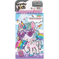 CARNET COLOR LICORNE Modèle choisi aléatoirement