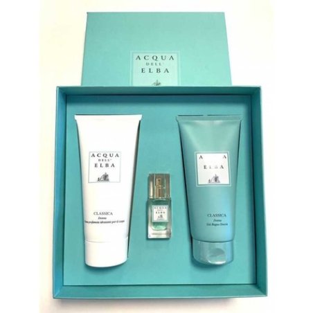 Acqua Dell Elba Classica Giftset Eau De Parfum For Women 15ml Body Cream 200ml Shower Gel 200ml