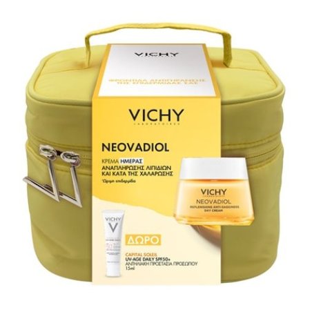 Vichy Neovadiol Post-Menopause Day Cream 50ml & Gift Capital Soleil Uv-Age Daily Spf50 15ml