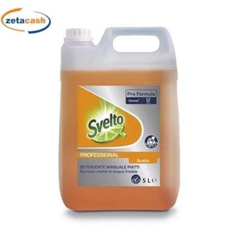 Svelto Professional Manual Dish Detergent Vinegar 5 Liters