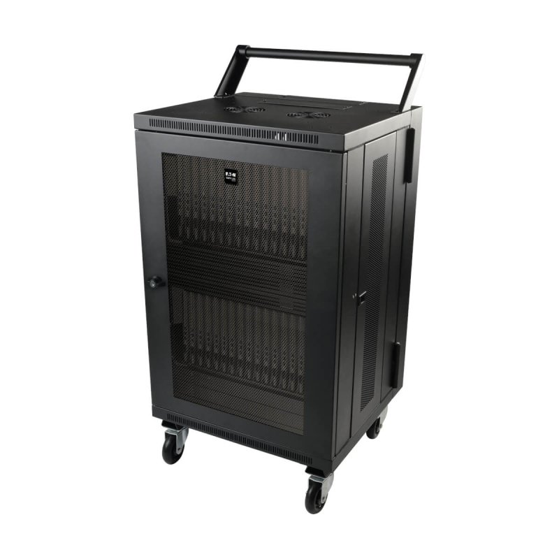 Tripp Lite CSHANDLEKIT Mobile Cart Conversion Kit with Handle, Casters and Power Cord Manager for Tablet/Chromebook