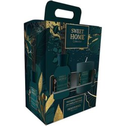 Sweet Home Collection Fresh Forest Gift Set Of Aroma Diffuser With Candle