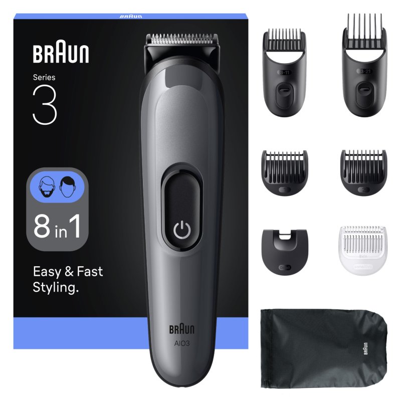 Braun Series 3 Aio3540 Multifunctional Trimmer 8 In 1