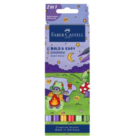 Faber-Castell 164814 marqueur 6 pièce(s) Multicolore