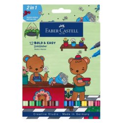 Faber-Castell 164815 marqueur 12 pièce(s) Multicolore