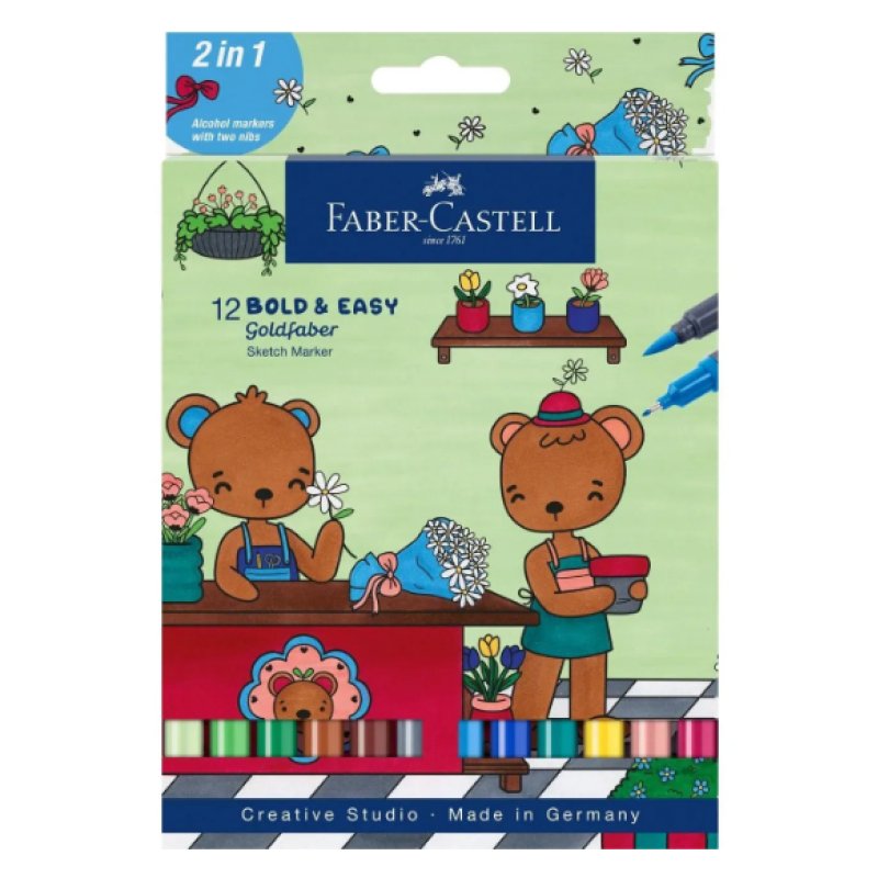 Faber-Castell 164815 marker 12 pc(s) Multicolour