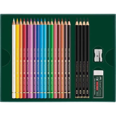 Faber-Castell Polychromos & Pitt Graphite Matt Set Multicolore 21 pièce(s)