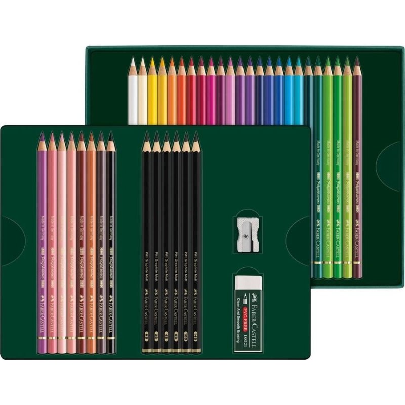 Faber-Castell Polychromos & Pitt Graphite Matt Set Multicolour 38 pc(s)