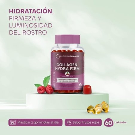 Collagen with Biotin Gummies Coenzyme Q10 Vitamins A, C, and E - Red Flavor